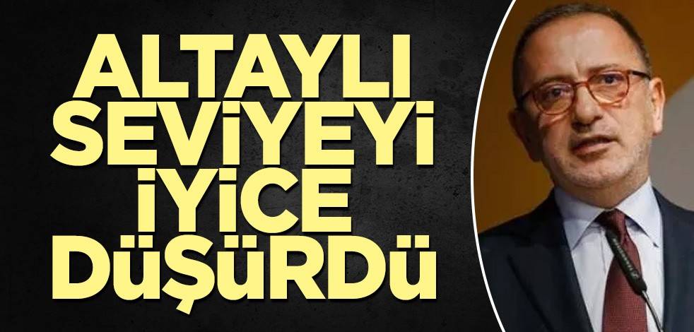 Altaylı seviyeyi iyice düşürdü