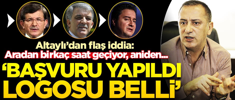 Altaylı: Yeni parti için patent başvurusu yapıldı, amblemi çakma