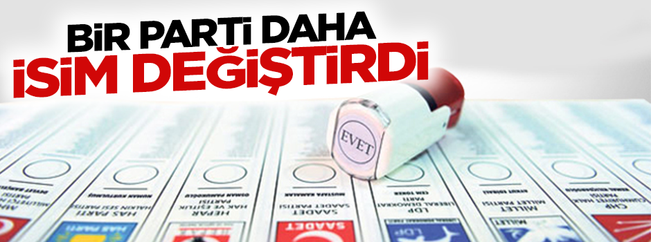 Alternatif Parti'nin adı İlk Parti olarak değişti
