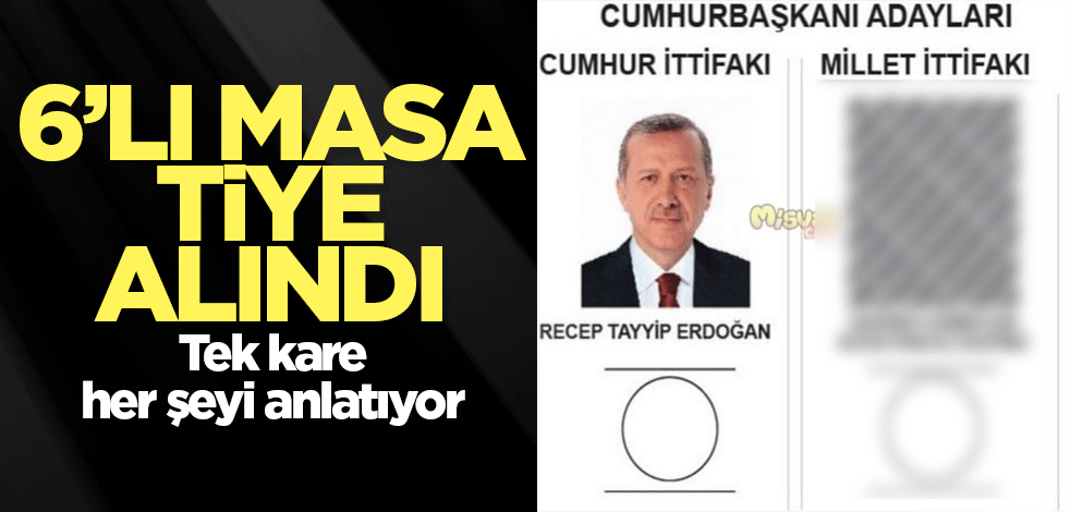 Altılı Masa'nın aday bilmecesi hiç böyle alaya alınmadı