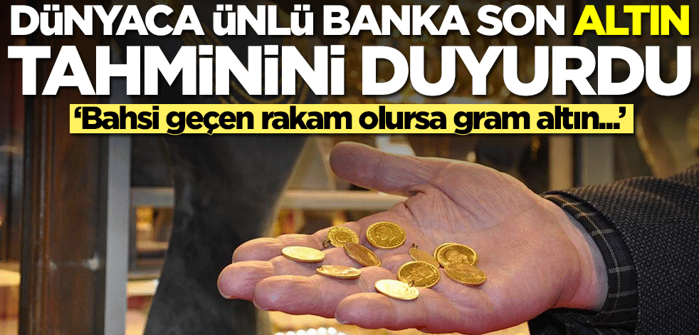 Altın alacaklar dikkat! Dev banka Commerzbank son altın tahminini duyurdu
