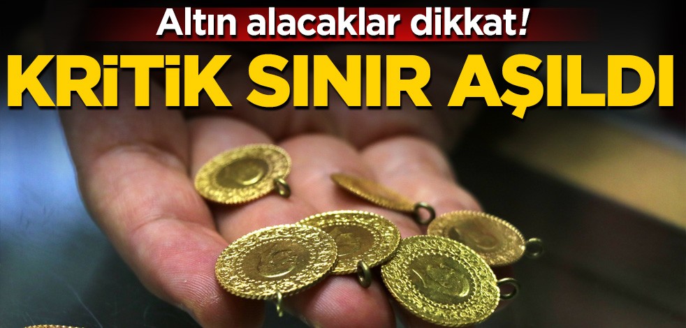 Altın alacaklar dikkat Kritik sınır aşıldı!