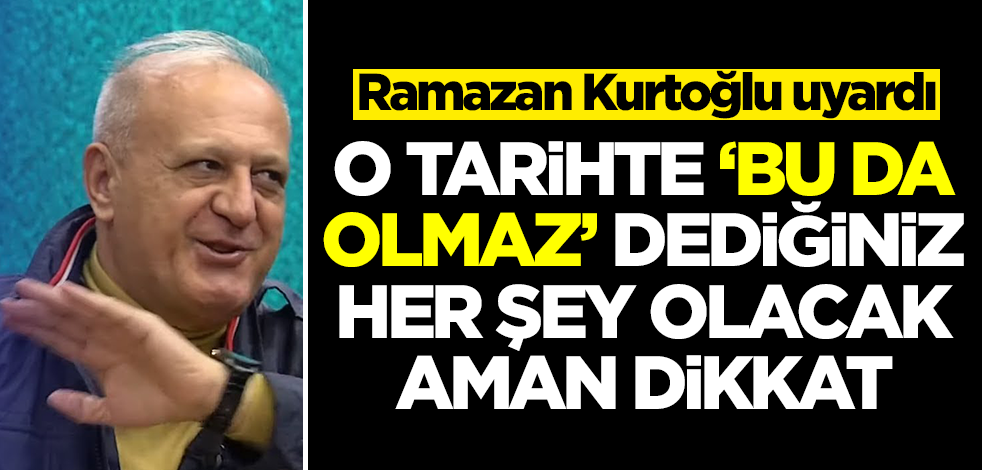 'Altın alın' diye bas bas bağıran Ramazan Kurtoğlu'ndan şok tahmin: O tarihte bu da olmaz dediğiniz şeyler olacak