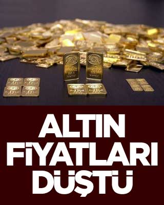 Altın fiyatları düştü