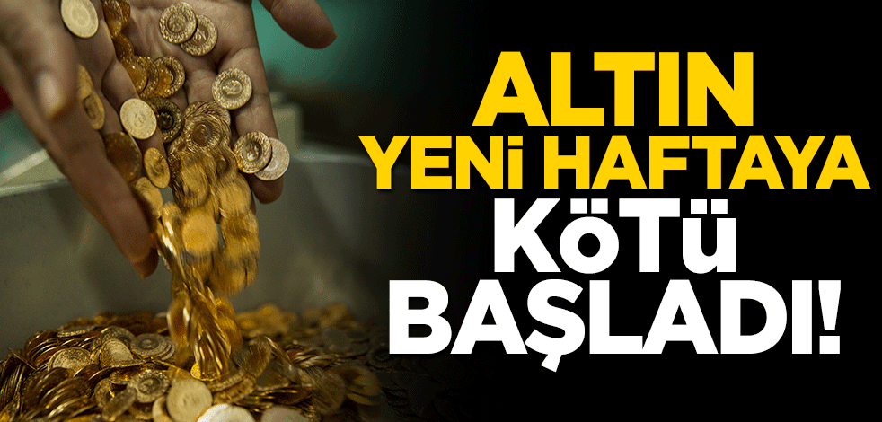 Altın fiyatları düşüşte! İşte son rakamlar