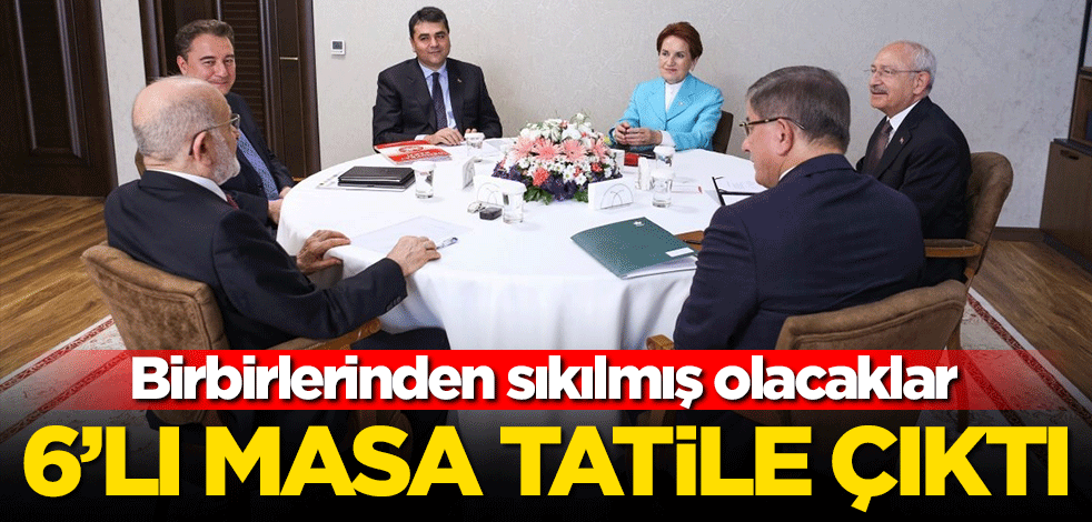 Altın günü gibi sürekli toplanıyorlardı... 6'lı masa tatile çıktı!