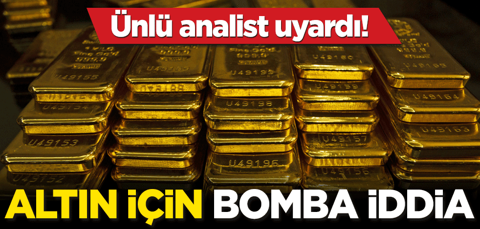 Altın için bomba iddia!