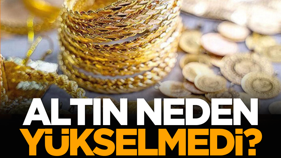 Altın neden yükselmedi? İşte cevabı...