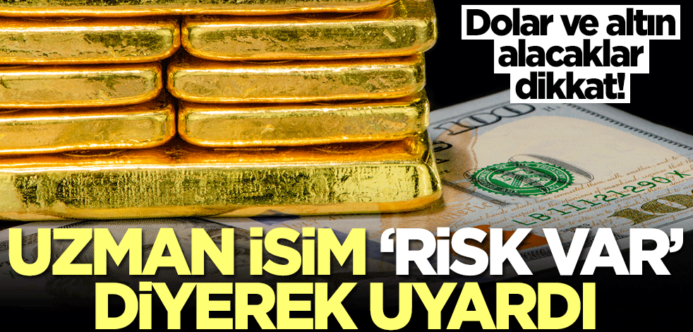 Altın ve dolar alacaklar dikkat! Uzman isim 'Risk var' diyerek uyardı