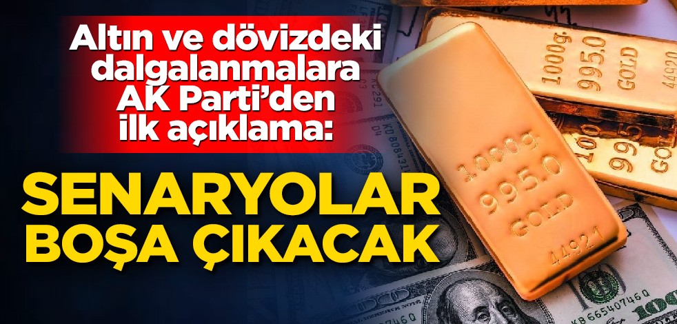 Altın ve dövizdeki dalgalanmaya AK Parti'den ilk açıklama