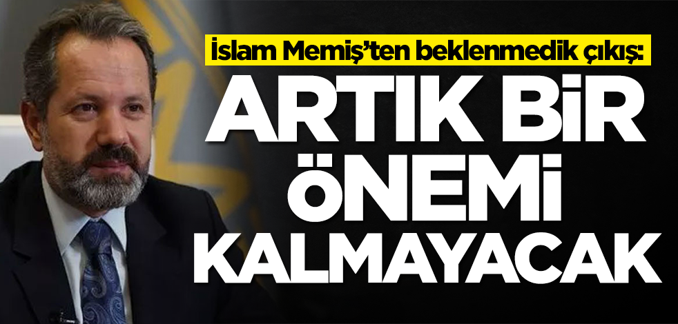 Altın ve Para Piyasaları Uzmanı İslam Memiş'ten olay çıkış: Artık bir önemi kalmayacak