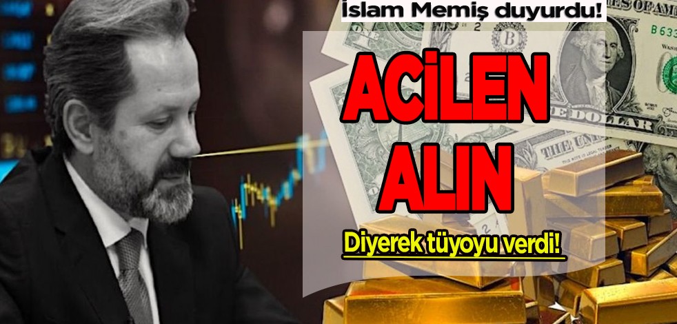 Altın ve Para Piyasaları uzmanı Memiş paylaştı: Bu yatırım her şeyden ucuz, acilen alın diyerek tüyoyu verdi! Uyardı