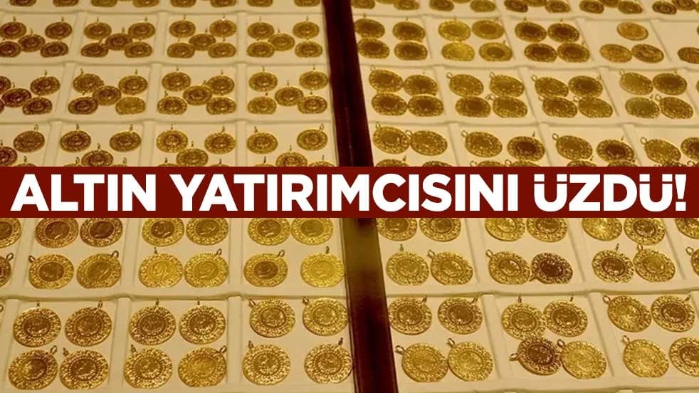 Altın yatırımcısını üzdü!