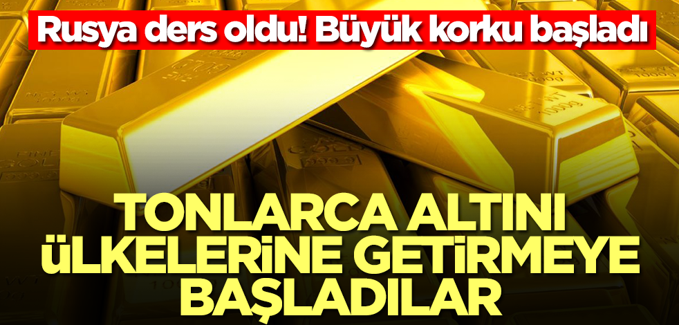 Altında büyük korku başladı! Tonlarca altını ülkeye getiriyorlar, inanılmaz rakam