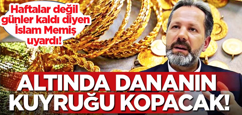 Altında rekor üstüne rekor! İslam Memiş konuşmalıyız dedi: 5 gün içinde bekliyor! Şubat ayı 2 bin sınırında!