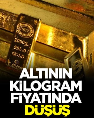 Altının kilogram fiyatında düşüş