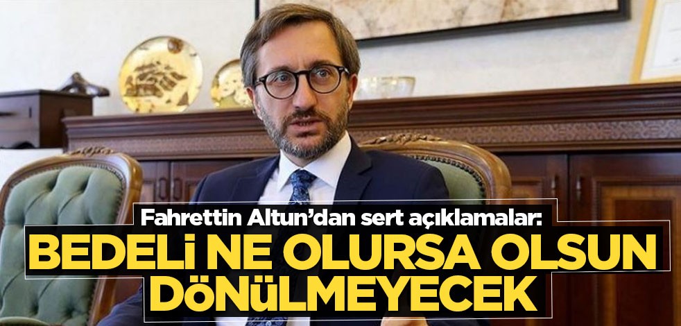 Altun: 'Milli Teknoloji Hamlesi' projesinden bedeli ne olursa olsun dönülmeyecek