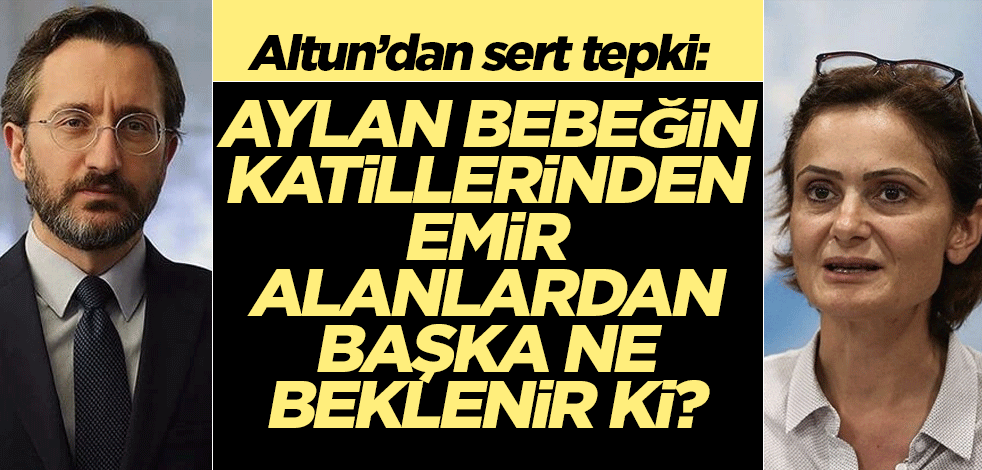 Altun'dan 'Aylan' bebek tepkisi