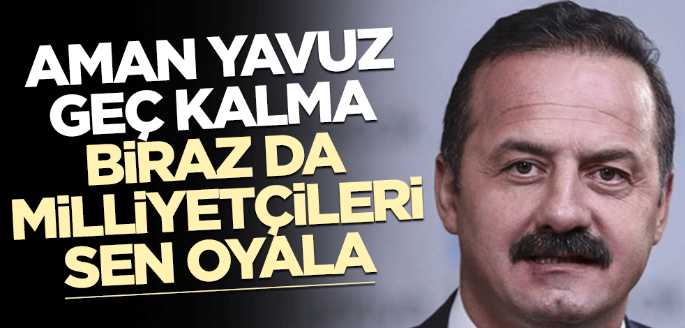 Aman Yavuz geç kalma biraz da sen milliyetçileri oyala