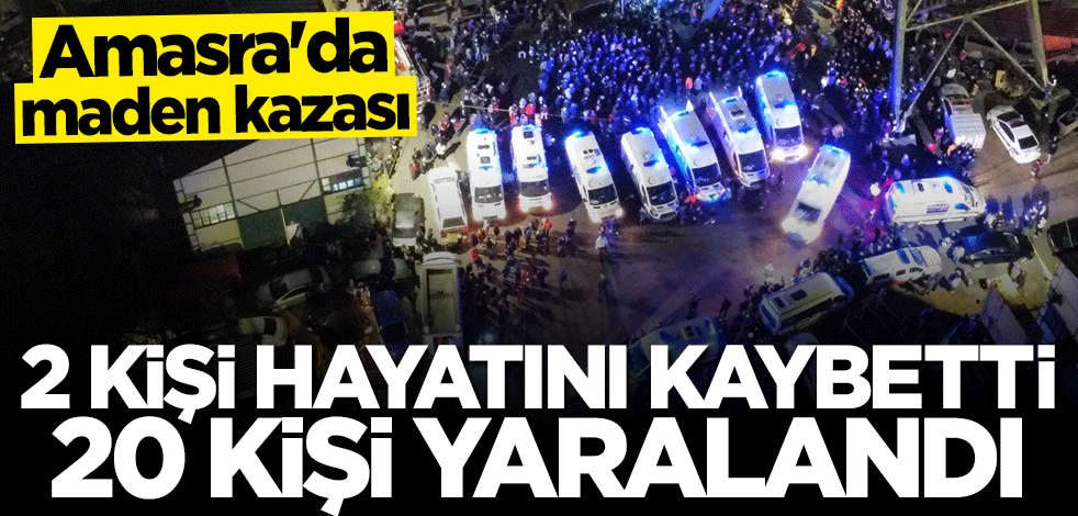 Amasra'da maden kazası: 2 kişi hayatını kaybetti