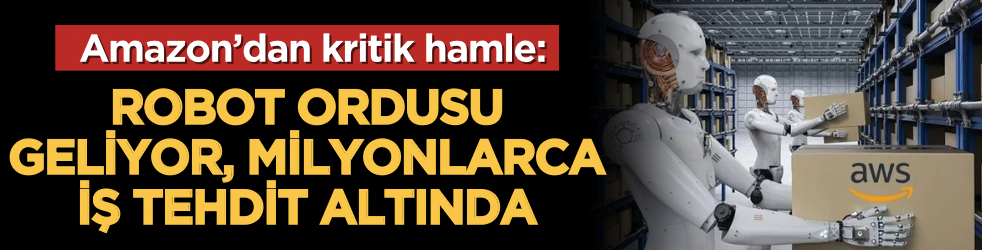 Amazon’dan kritik hamle: Robot ordusu geliyor, milyonlarca iş tehdit altında