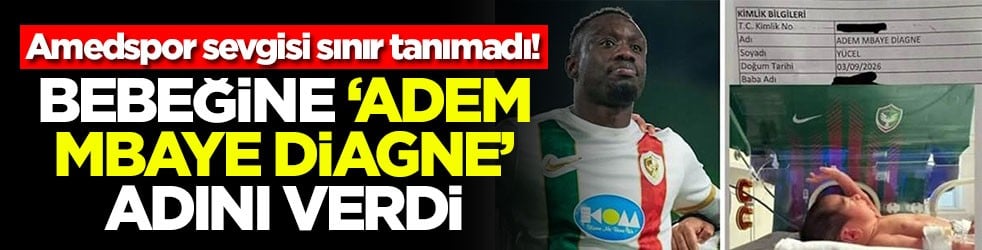 Amedspor sevgisi sınır tanımadı! Bebeğine 