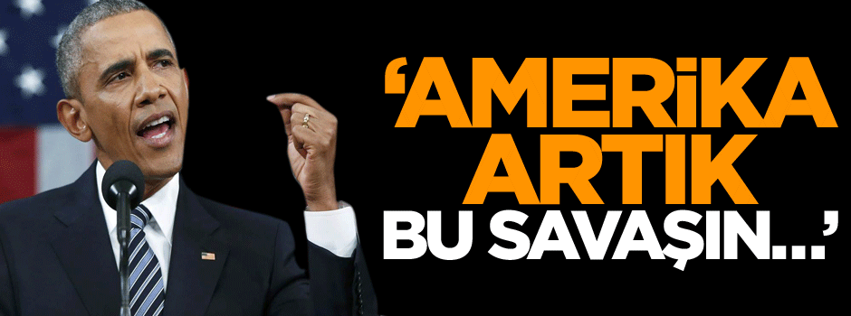 ‘Amerika artık bu savaşın…’