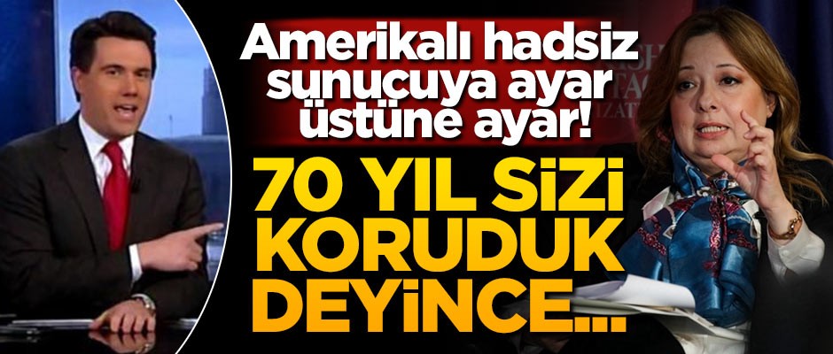 Amerikalı hadsiz sunucuya ayar üstüne ayar! 70 yıl sizi koruduk deyince...