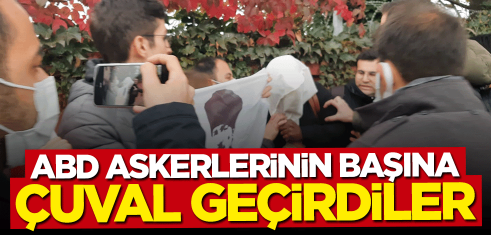 Amerikan askerlerinin başına çuval geçirdiler