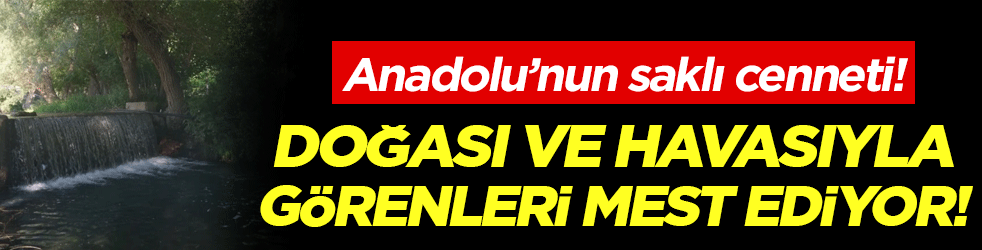 Anadolu'nun saklı cenneti! Doğası ve havasıyla görenleri mest ediyor!