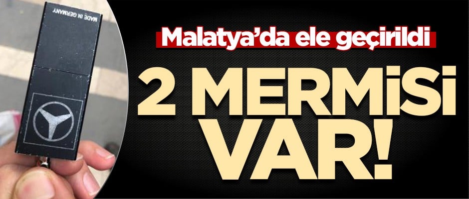 Malatya'da anahtarlık şeklinde tabanca ele geçirildi!