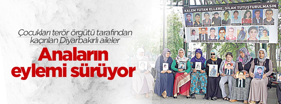 Anaların eylemi sürüyor