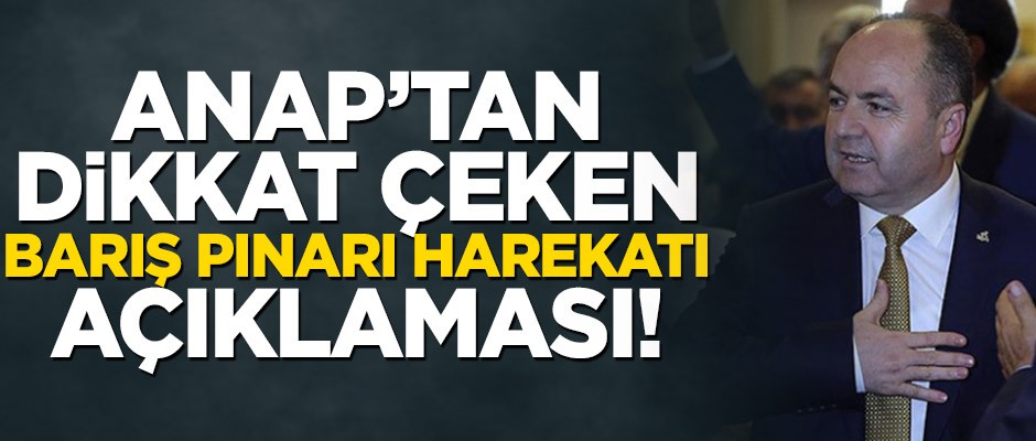 Anavatan Partisi lideri İbrahim Çelebi'den Barış Pınarı Harekatı açıklaması!