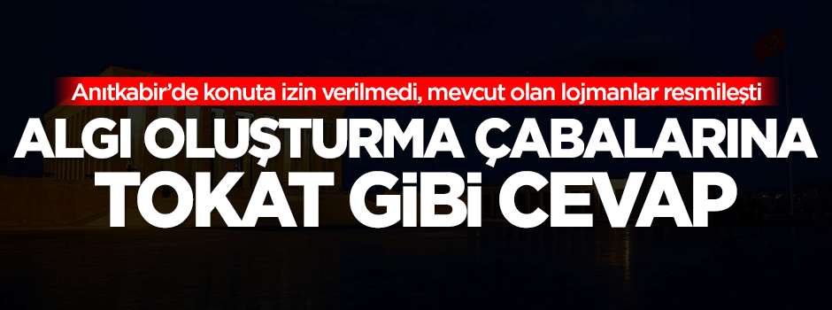  'Anıtkabir'de konuta izin verilecek' iddiasına yalanlama