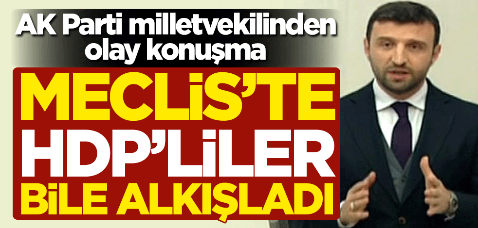 Ankara Milletvekili Orhan Yeğin'den olay konuşma! Meclis'te HDP'liler bile ayağa kaktı