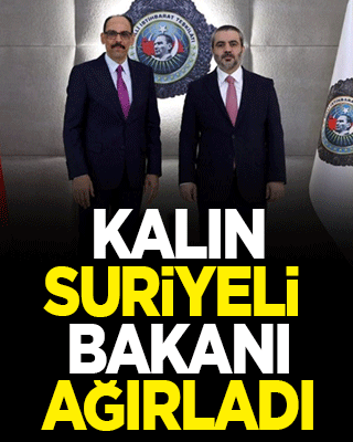 MİT Başkanı Kalın, Suriyeli Bakanı ağırladı