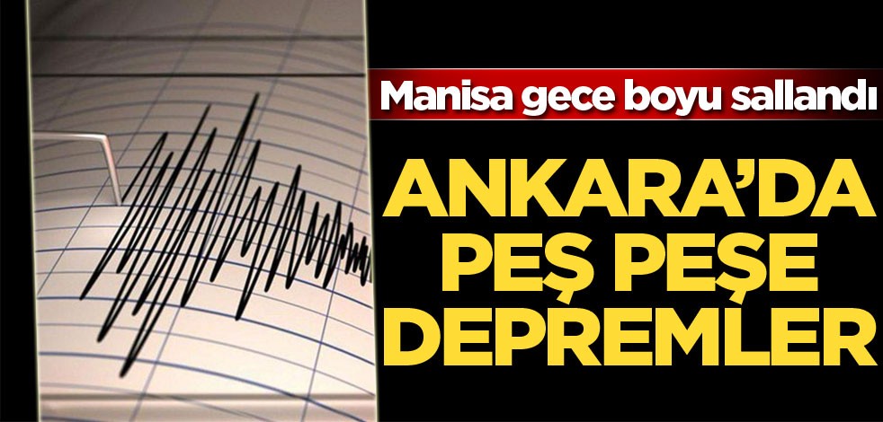 Ankara'da 4,5 büyüklüğünde deprem
