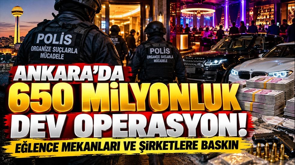 Ankara’da 650 milyon liralık dev operasyon! Eğlence mekanları, şirketler, evler...