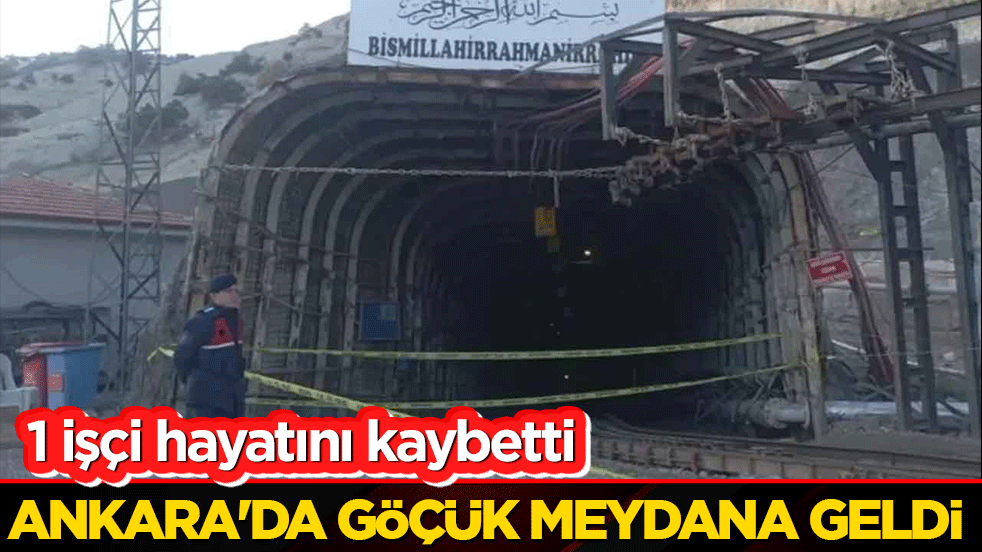 Ankara'da göçük meydana geldi