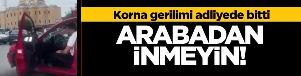 Ankara’da korna gerilimi adliyede bitti: Önünü kestiği sürücüyü tehdit eden şüpheli tutuklandı