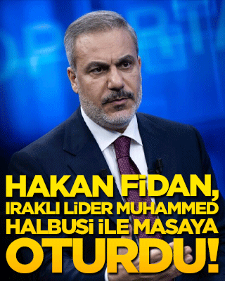 Hakan Fidan, Iraklı lider Muhammed Halbusi ile masaya oturdu!