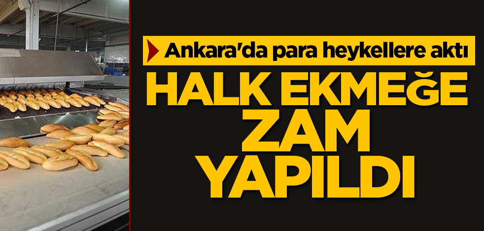 Ankara'da para heykellere aktı! Halk ekmek zamlandı