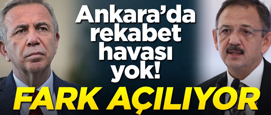 Ankara’da rekabet havası yok! Özhaseki ve Yavaş arasındaki fark açılıyor