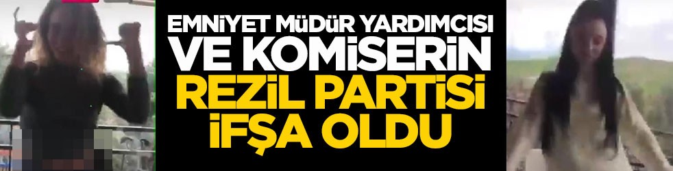Ankara'da rezil görüntüler! Emniyet müdür yardımcısı ve komiser ifşa oldu