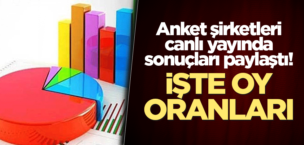 Anket şirketleri canlı yayında sonuçları paylaştı! İşte oy oranları