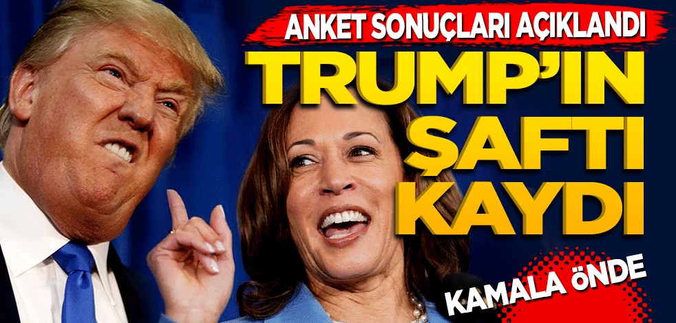 Anket sonuçları açıklandı Trump’ın şaftı kaydı