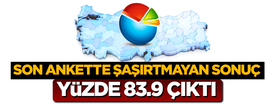 Son ankette şaşırtmayan sonuç! Yüzde 83.9 çıktı