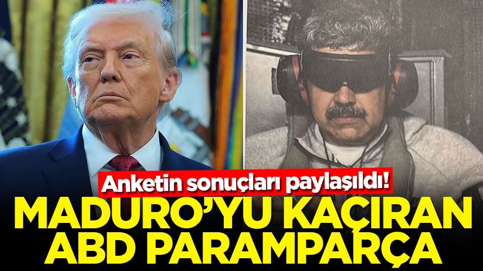 Anketin sonuçları paylaşıldı! Maduro'yu kaçıran ABD paramparça