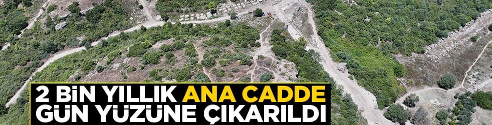 Antalya'da 2 bin yıllık ana cadde gün yüzüne çıkarıldı