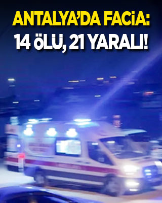 Antalya'da facia: Sahil güvenlikten kaçan bottan düşen 14 göçmen öldü